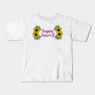 Happy Harvest Sunflower Kids T-Shirt